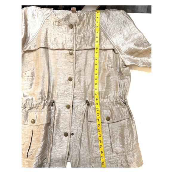 Ruby Rd Vintage Jacket Womens 18W Lightweight Utility Pockets Drawstring Nylon - Picture 6 of 6